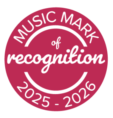 Music mark of recognition badge